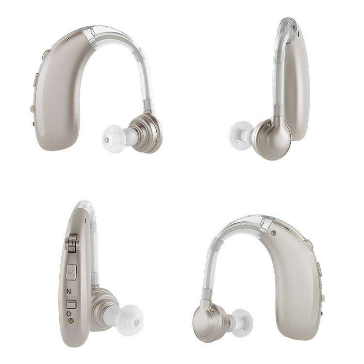 USB Charging Earhook Noise Reduction Hearing Aid Sound Amplifier(Skin-color)