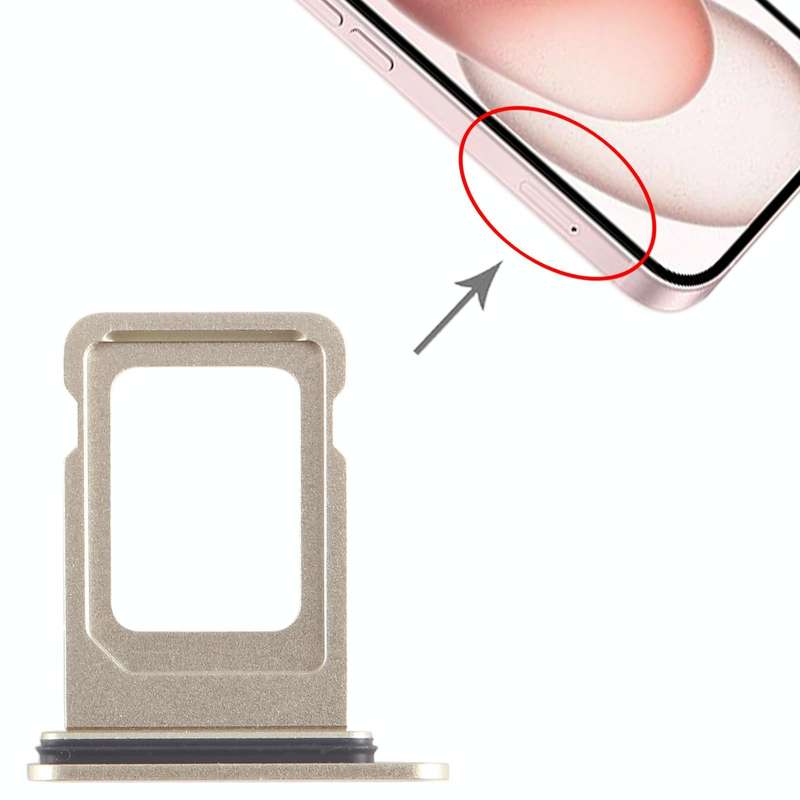 For iPhone 15 SIM Card Tray (Yellow)