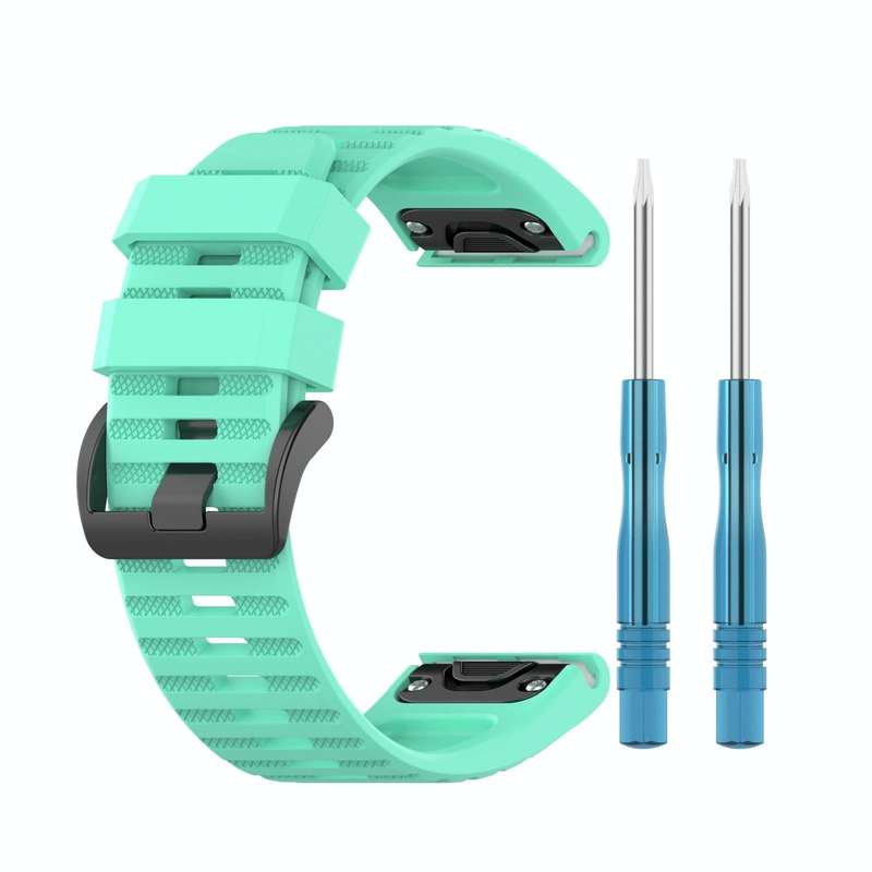 For Garmin Fenix 5x Puls 26mm Silicone Watch Band(Black)