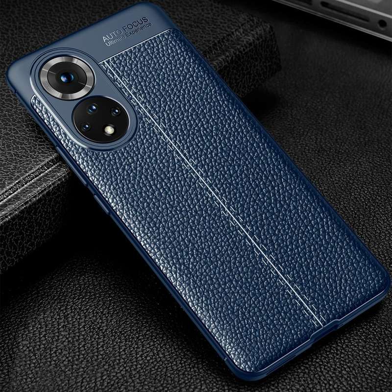 For Huawei nova 9 Litchi Texture TPU Shockproof Case(Blue)