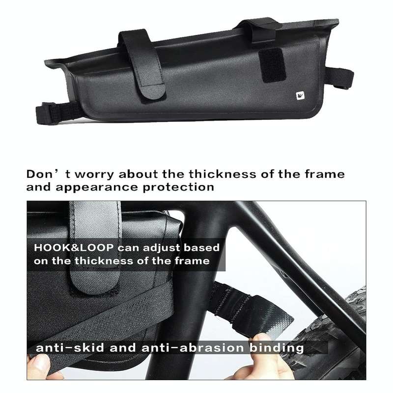 Rhinowalk Bicycle Front Beam Triangle Bag TPU Waterproof Mountain Road Bike Long-distance Riding ...