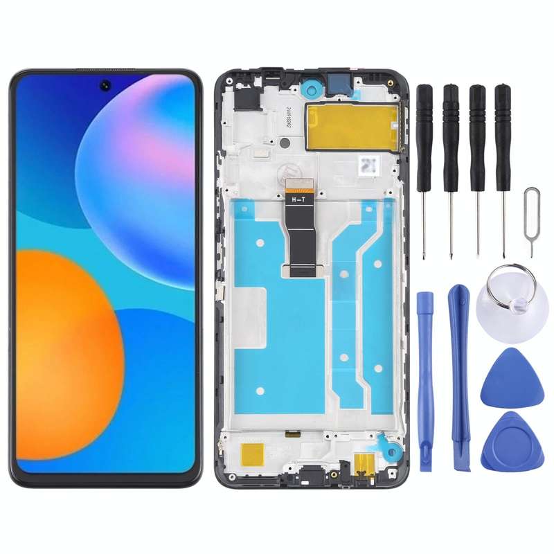 OEM LCD Screen for Huawei Y7a Digitizer Full Assembly With Frame(Black)