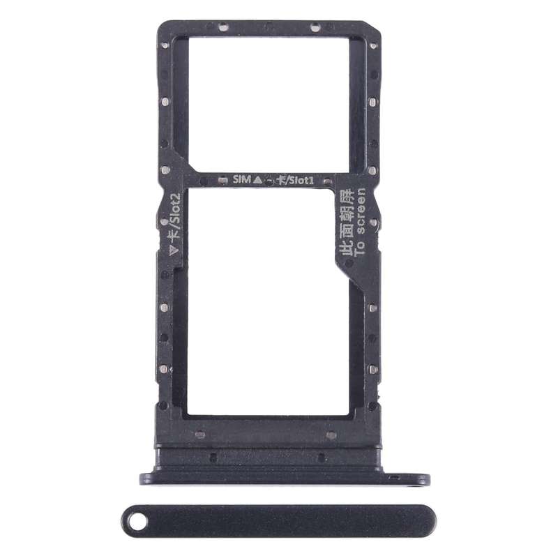 For Honor Play 20A SIM + SIM / Micro SD Card Tray (Black)