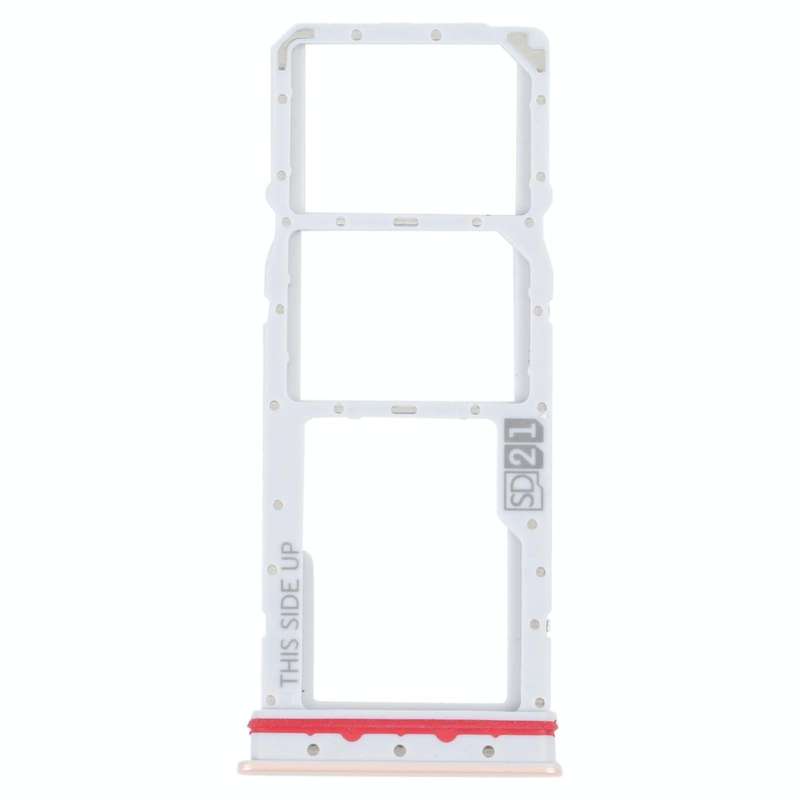 For Motorola Moto G32 SIM Card Tray + SIM Card Tray + Micro SD Card Tray (Gold)