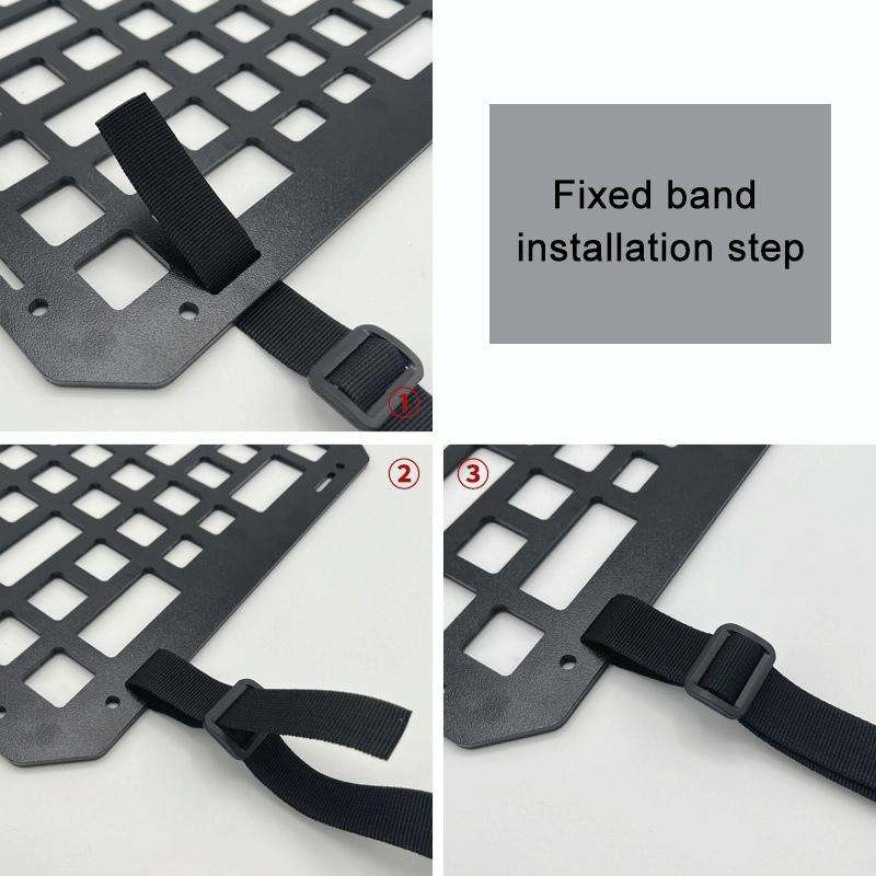 Car Rigid Seat Back Thicken Organizer Molle Panel Storage Rack