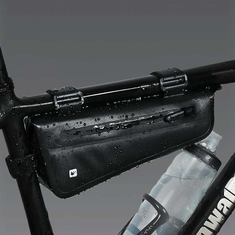 Rhinowalk Bicycle Front Beam Triangle Bag TPU Waterproof Mountain Road Bike Long-distance Riding ...