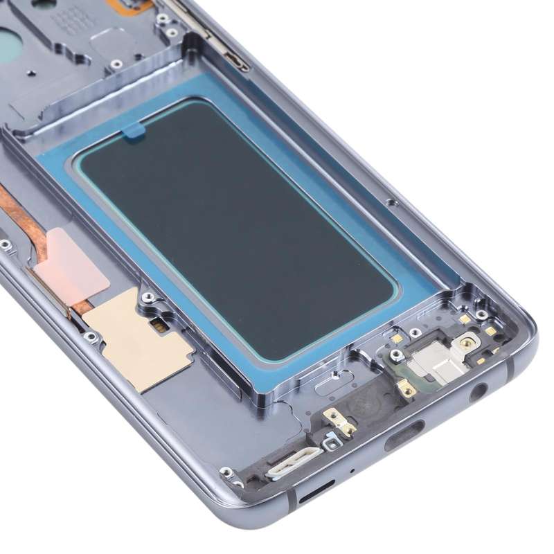 OLED LCD Screen for Samsung Galaxy S9+ SM-G965 Digitizer Full Assembly with Frame (Grey)