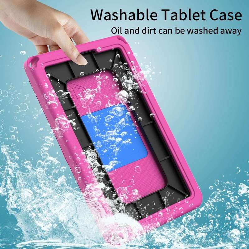 For Lenovo Tab M8 4th Gen EVA + PC Shockproof Tablet Case without Waterproof Frame(Rose Red)