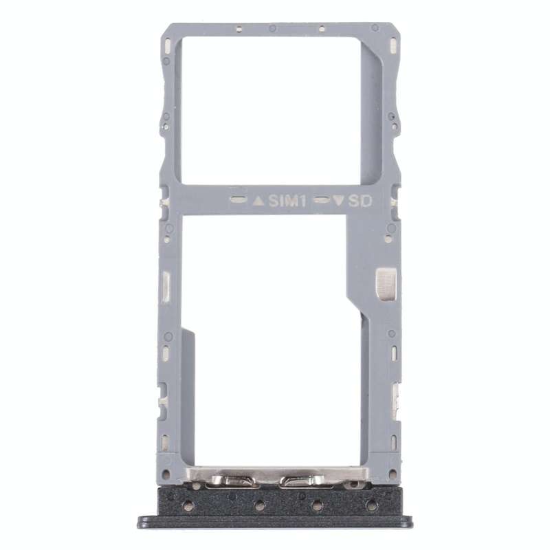 For TCL 20 XE Original SIM Card Tray + Micro SD Card Tray(Black)