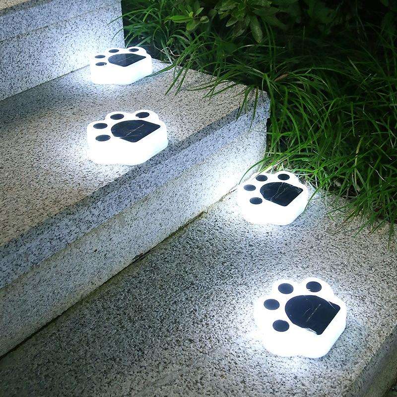 Bear Paw Outdoor Solar LED Courtyard Buried Light(White Light)