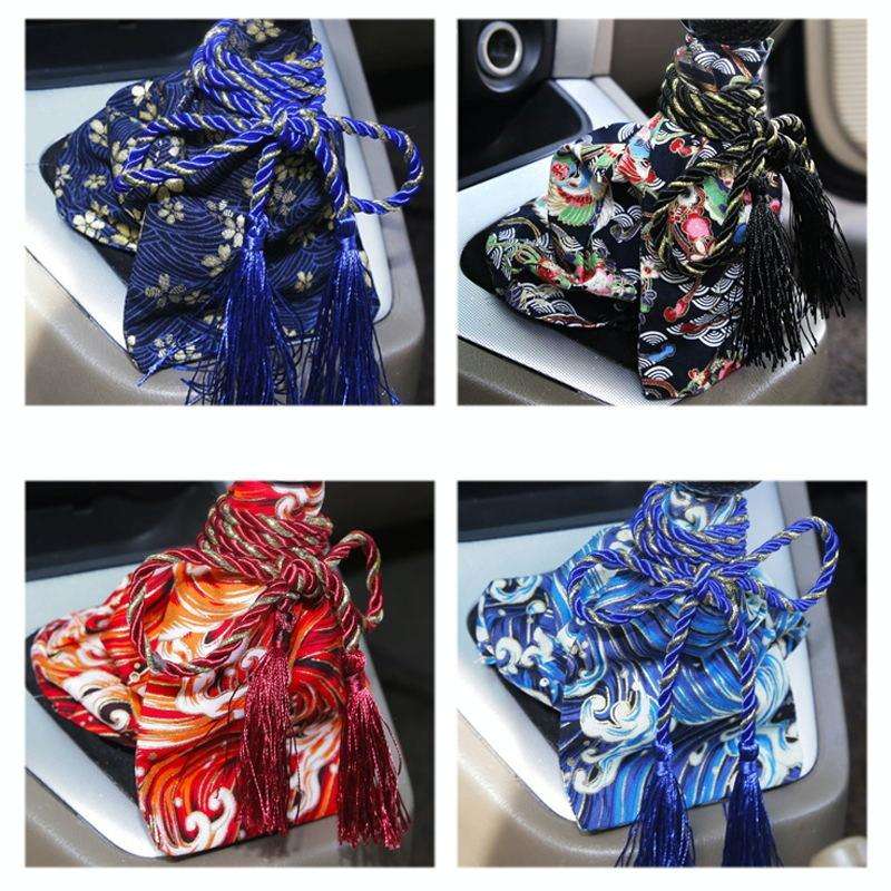 Car Personality Gear Cover Automatic Manual Gear Lever Dustproof Cover(Flying Crane)