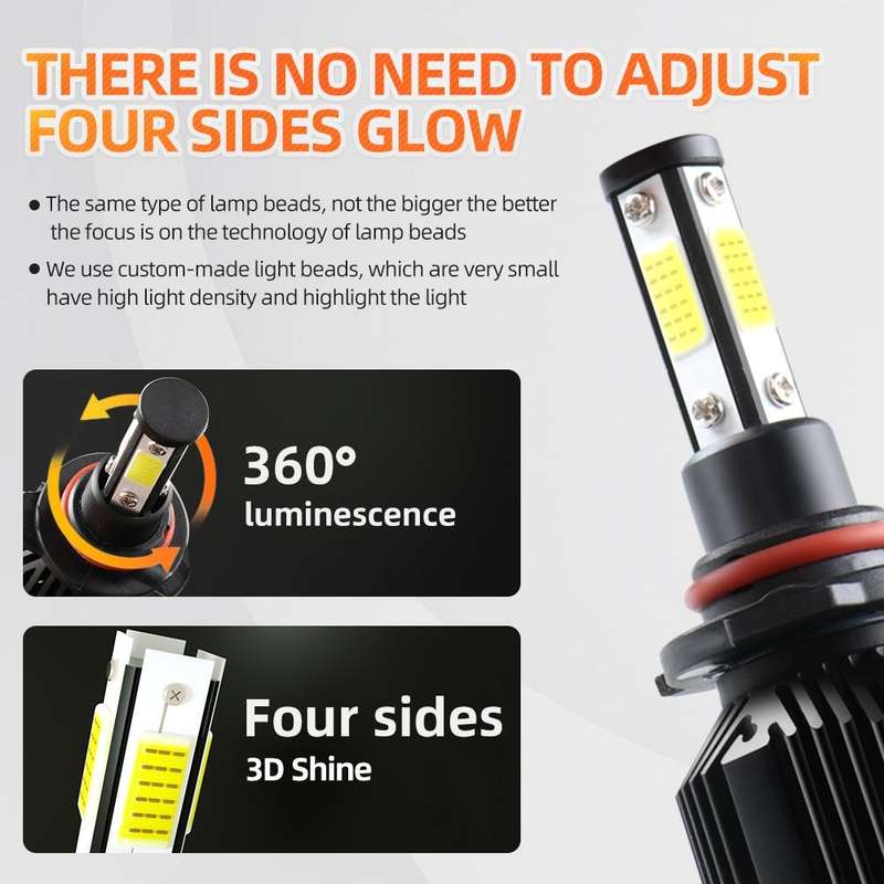 M6 9006 / HB4 2 PCS DC9-36V / 25W / 6000K / 2500LM IP68 Waterproof Car LED Headlight(Cold White L...
