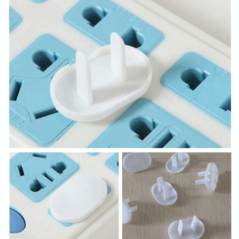 100 PCS 2 Hole Baby Electric Sockets Outlet Plug Safety Protection Cover for US Plugs