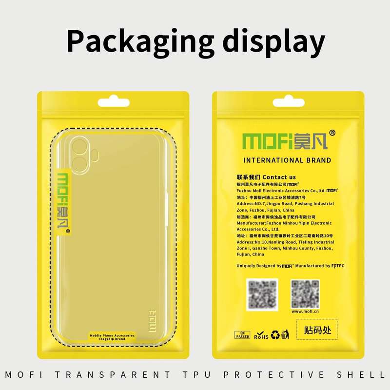 For Tecno Pouvoir Lc7 MOFI Ming Series Ultra-thin TPU Phone Case(Transparent)