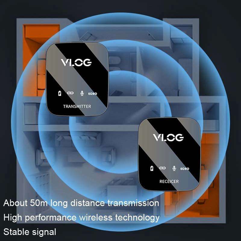 M18 Wireless Microphone Collar Clip Recording Equipment, Style: 1 In 1 Type-C+8Pin