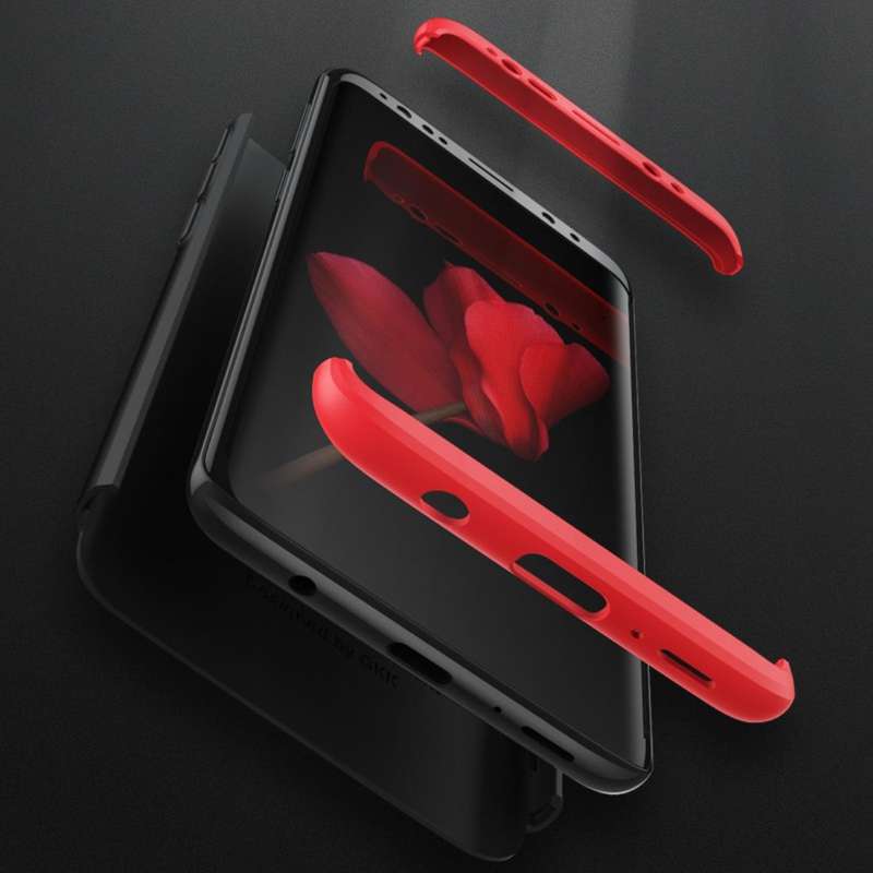 GKK for Galaxy S9 Three Stage Splicing 360 Degree Full Coverage PC Protective Case Back Cover (Bl...