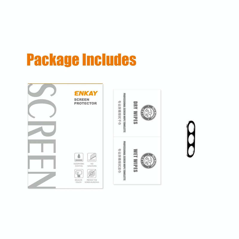For Samsung Galaxy S23 FE 5G ENKAY Hat-Prince 9H Rear Camera Lens Tempered Glass Film(Black)