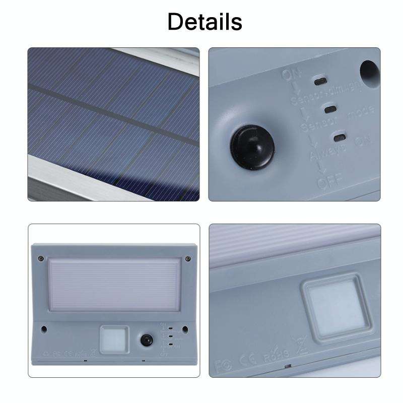 Outdoor Solar Body Sensing LED Lighting Wall Light(Warm White Light)
