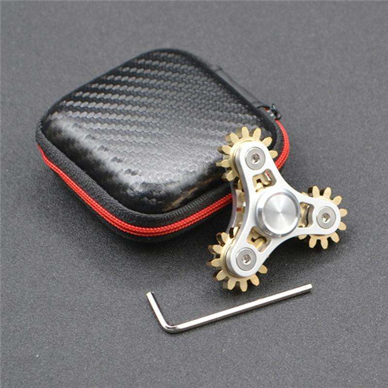 Four Gear Upgraded Version Black Linkage Fidget Spinner Decompression Toy