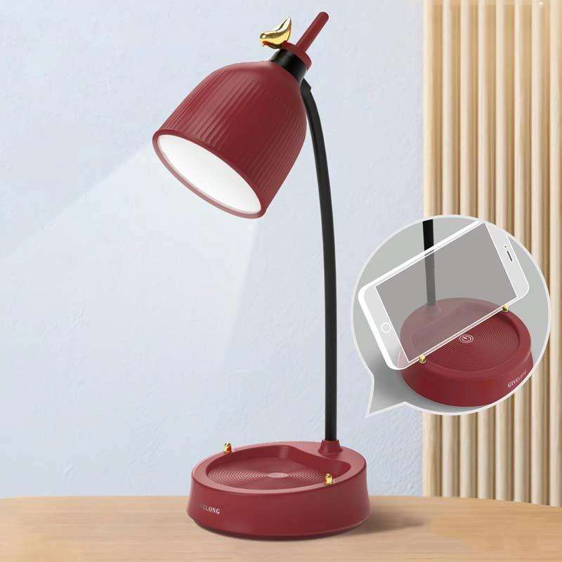 GIVELONG Forest Bird LED Touch Usb Table Lamp With Mobile Phone Holder Bedroom Bedside Night Ligh...