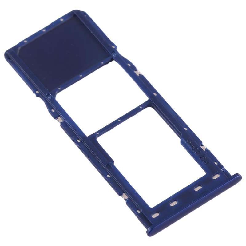 For Galaxy A10 SIM Card Tray + Micro SD Card Tray (Blue)