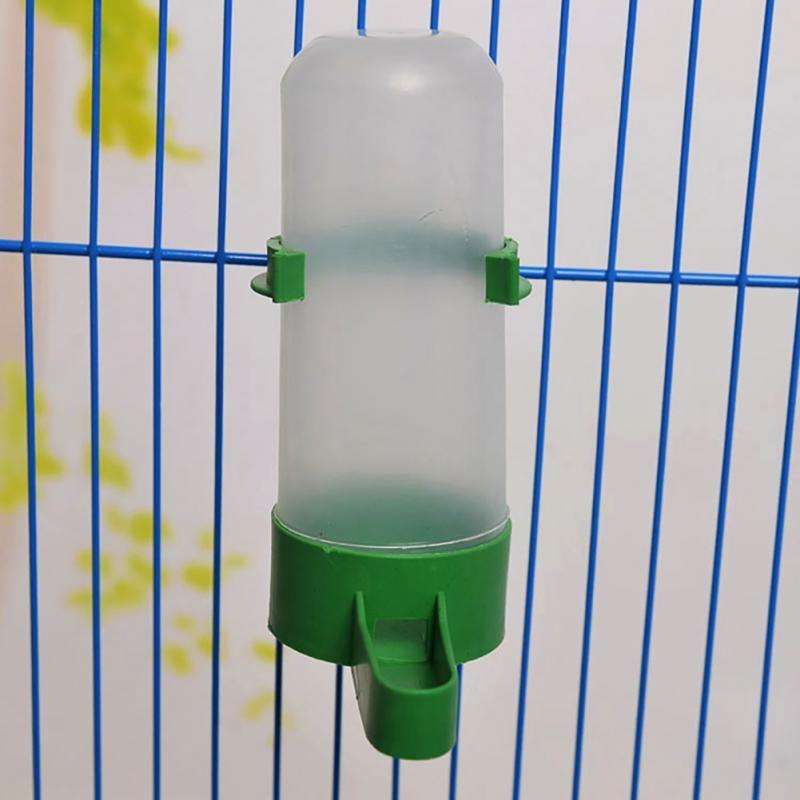 10 PCS Practical Birds Feeding Equipment Parrot Bird Drinker Watering Feeder with Clip(S)