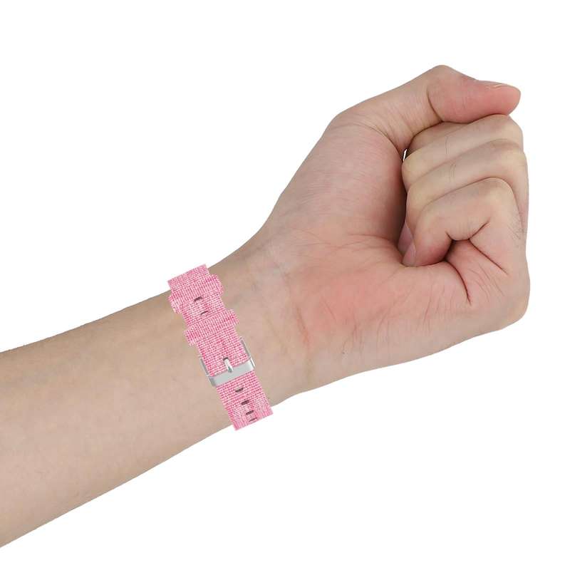 For Garmin Forerunner 45 / 45S / Swim 2 Universal Nylon Canvas Watch Band(Wine Red)