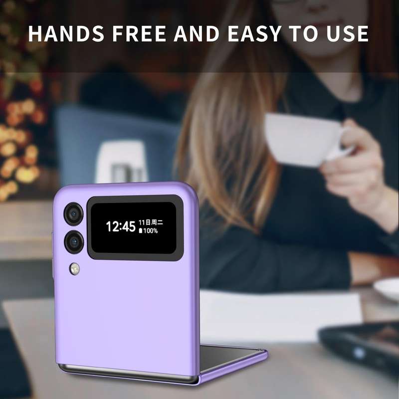 For Samsung Galaxy Z Flip4 Armor Foldable Phone Case(Purple)