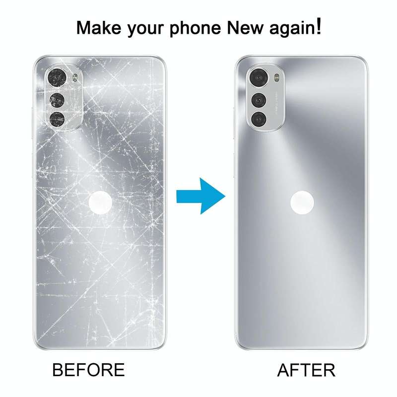 For Motorola Moto E32 Original Battery Back Cover(Silver)