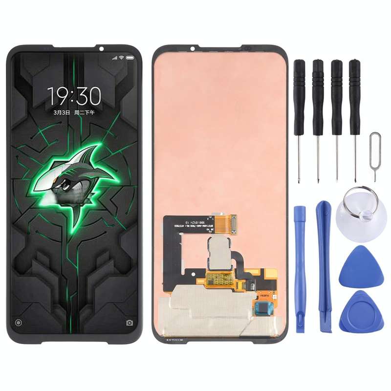 Original AMOLED Material LCD Screen and Digitizer Full Assembly for Xiaomi Black Shark 3 Pro