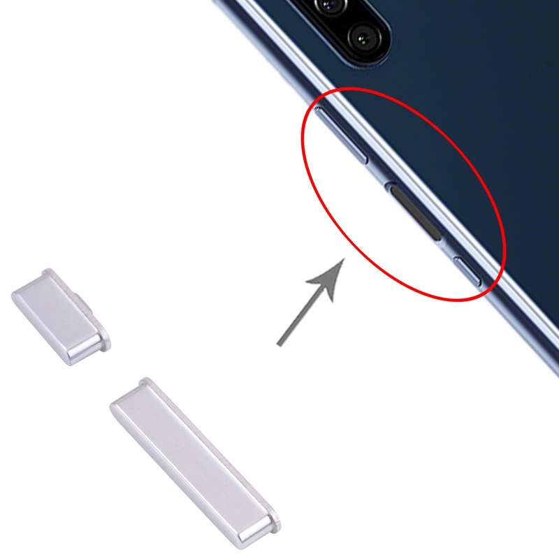 Power Button and Volume Control Button for Sony Xperia 5 (Silver)