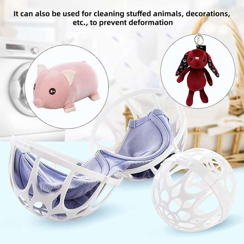 Fashionable Bubble Bra Washer Baby Laundry Aid Saver Washing Ball(White)