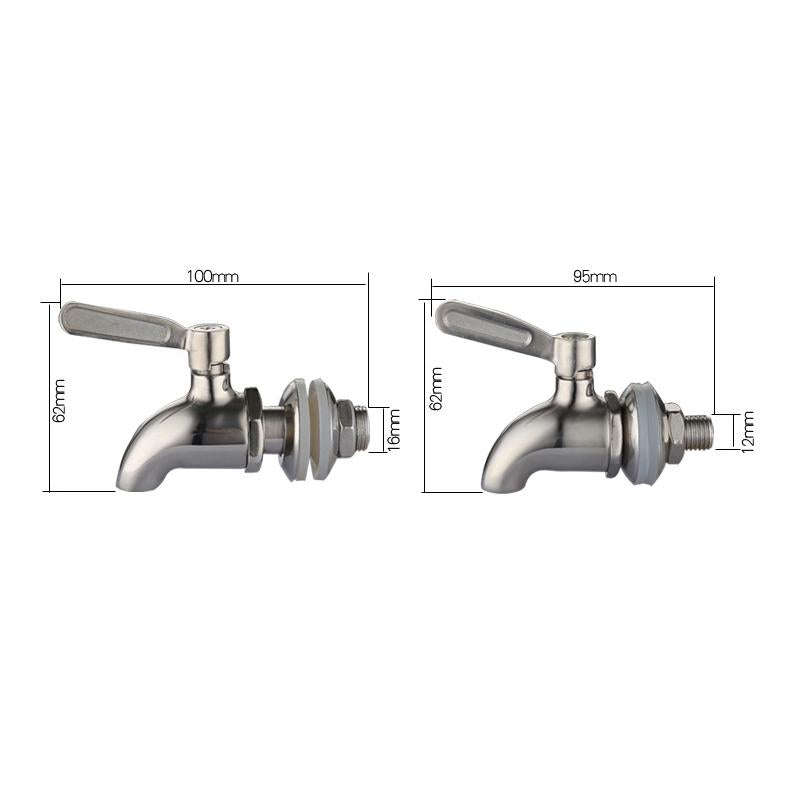 Drink Dispenser Beverage Wine Barrel Tap Spigot Stainless Steel Coffee Juice Faucet