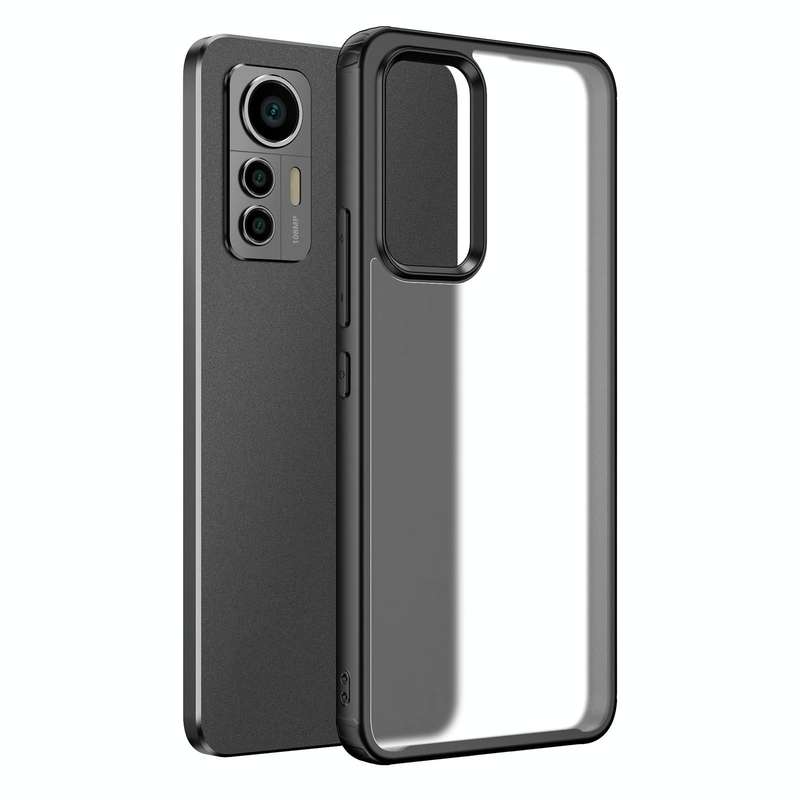 For Xiaomi 12 Lite Four-corner Shockproof TPU + PC Phone Case(Black)