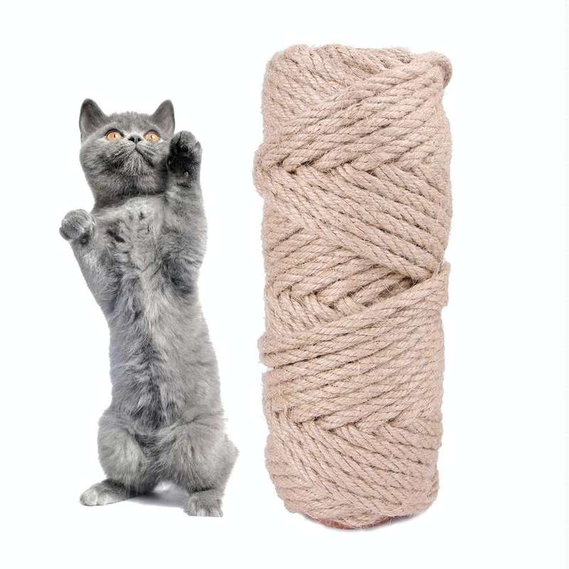 30m Pets Hemp Rope Cat Scratch Board Sword Rope Accessories Protect Cat Grip Toy Grabbing Materia...