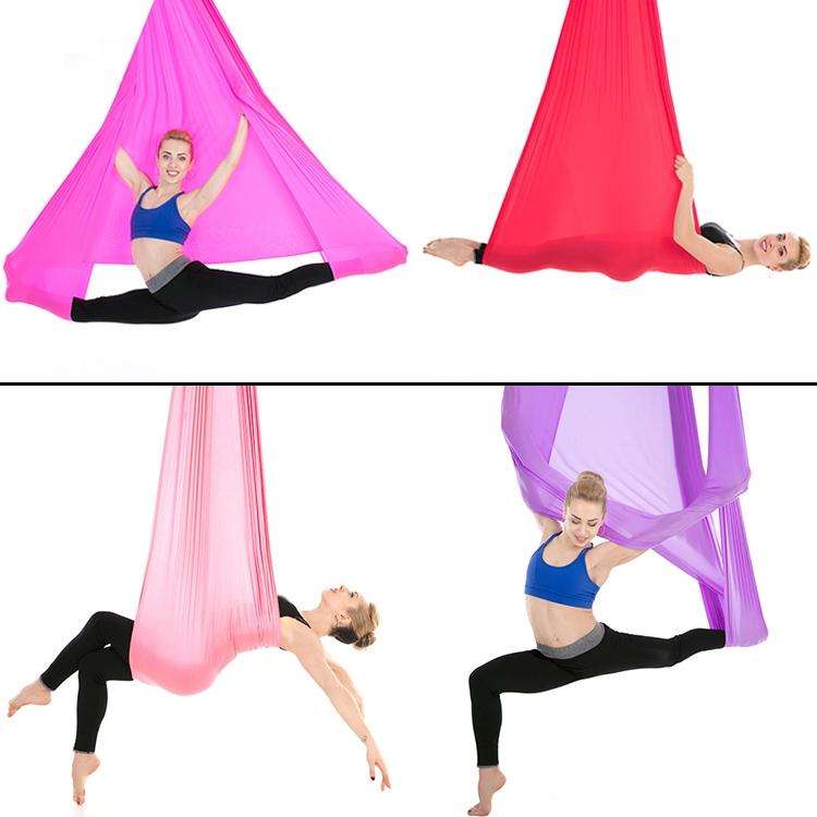 Indoor Anti-gravity Yoga Knot-free Aerial Yoga Hammock with Buckle / Extension Strap, Size: 400x2...