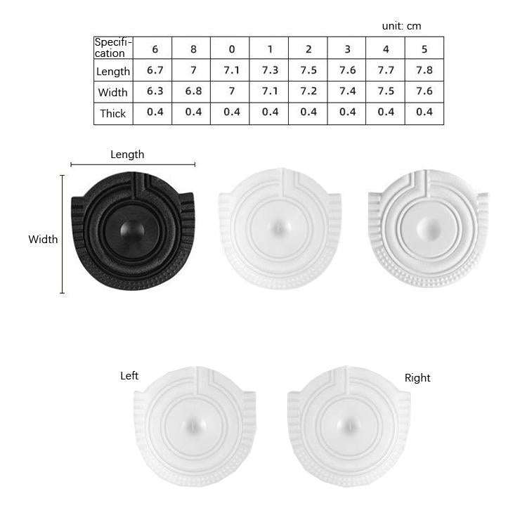 2 Pairs Sole Wear-Resistant Rubber Cuttable Sports Anti-Slip Sticker, Size: No.3 43 Yards(White)