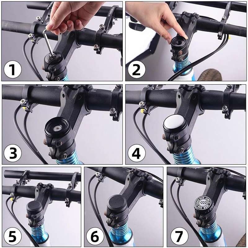 For AirTag Tracker Case Bicycle Hidden Headset Mount Anti-Theft Bike Locator Bracket Holder, Styl...