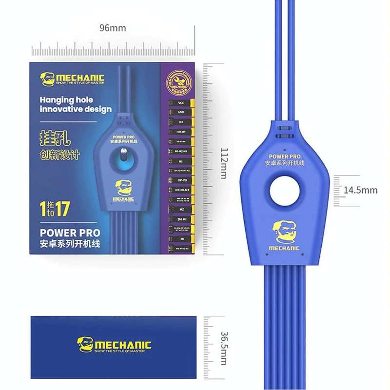 Mechanic Power Pro 17 in 1 Mobile Phone Power Supply Test Cable for Android