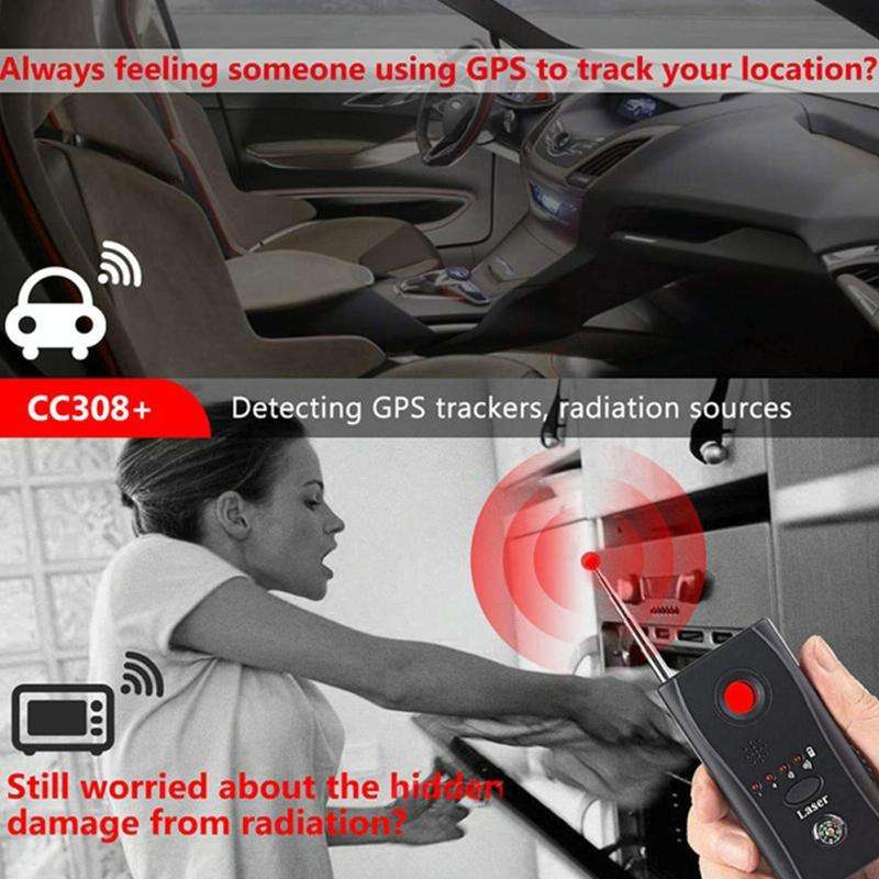 CC308+ Multi Wireless Camera Lens Detector Radio Wave Signal Detect Full-range RF GSM Device Find...