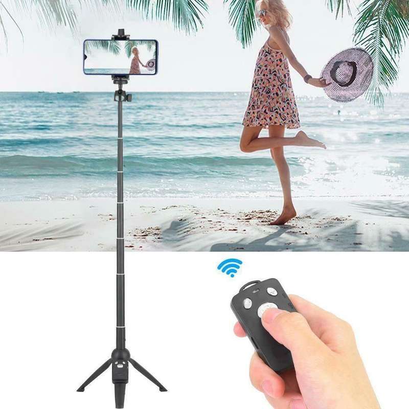 Yunteng YT-9928 3 in 1 Handheld Tripod, Monopod Selfie Stick, Bluetooth Remote Shutter for All Sm...