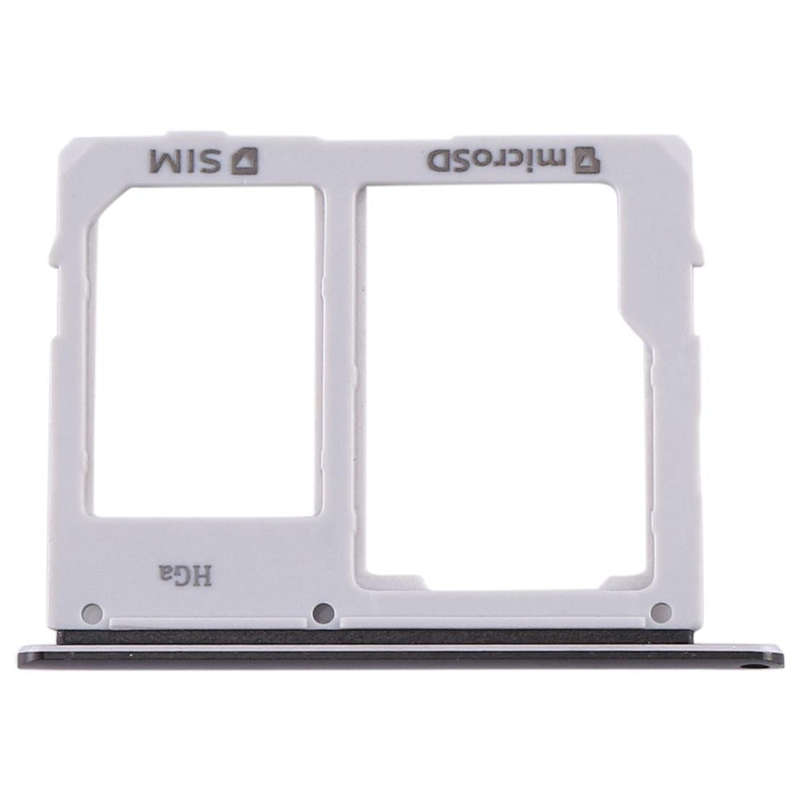 For Samsung Galaxy Tab S5e SM-T725 SIM Card Tray + Micro SD Card Tray (Black)