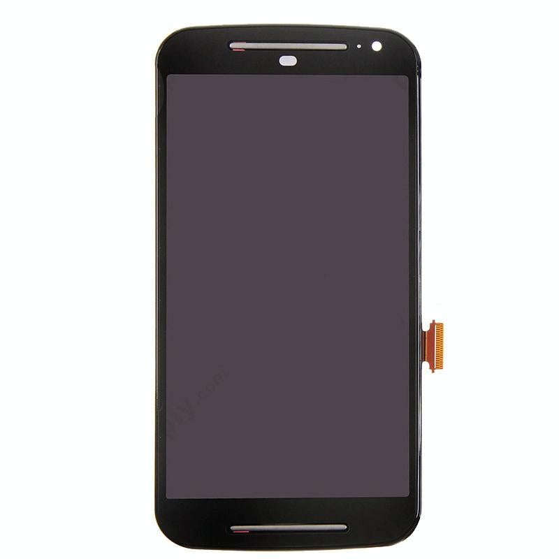 3 in 1 (LCD + Frame + Touch Pad) Digitizer Assembly for Motorola Moto G2(Black)