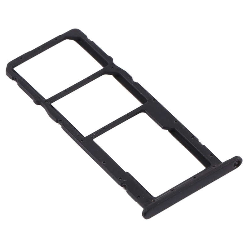SIM Card Tray + SIM Card Tray + Micro SD Card Tray for Huawei Y6 (2019) (Black)