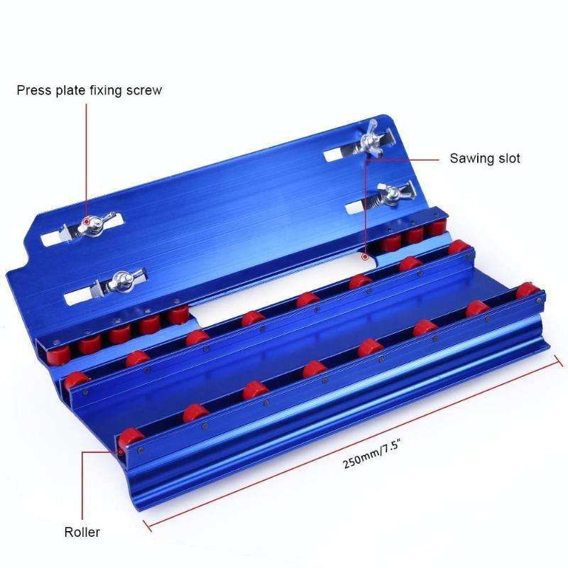 45 Degree Stone Cutting Marble Tile Ceramic Bevel Cutter Chamfering Device(Silver)
