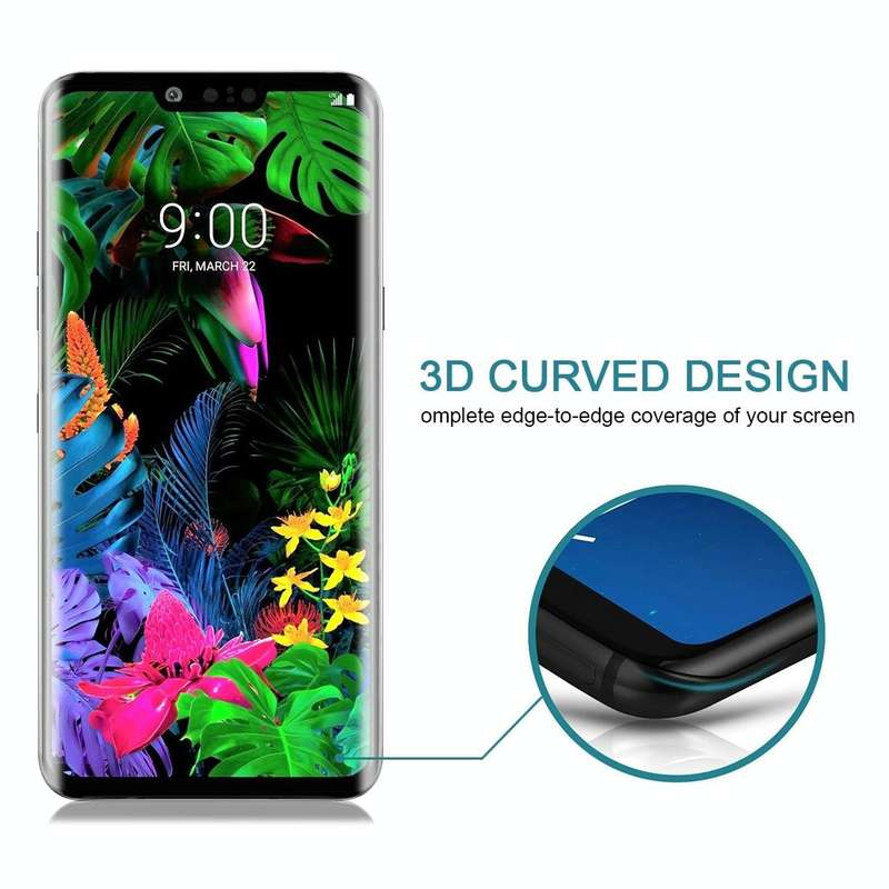 9H 3D Full Screen Tempered Glass Film for LG G8 ThinQ(Black)