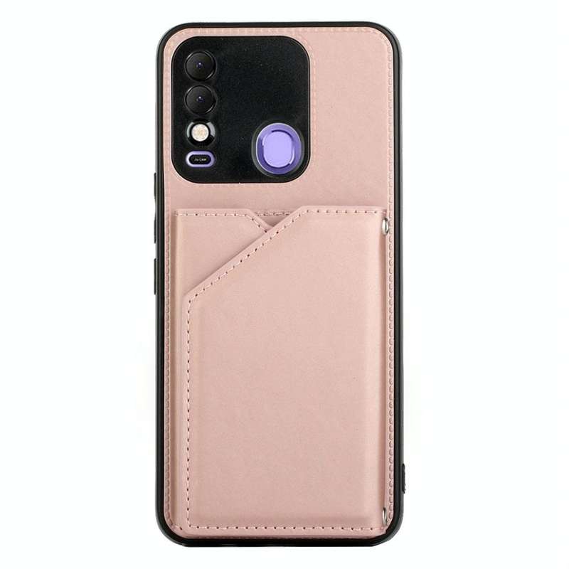 For Tecno Spark 8 Skin Feel PU + TPU + PC Phone Case(Rose Gold)