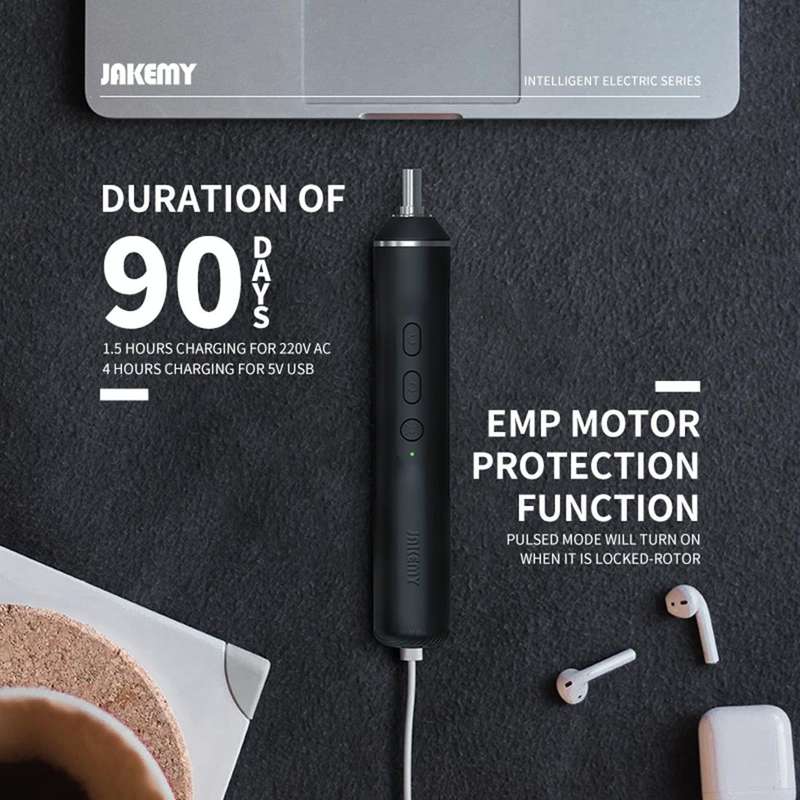 JAKEMY JM-Y06 16 in 1 Type-c Fast Charging Dual Power High Precision Electric Screwdriver