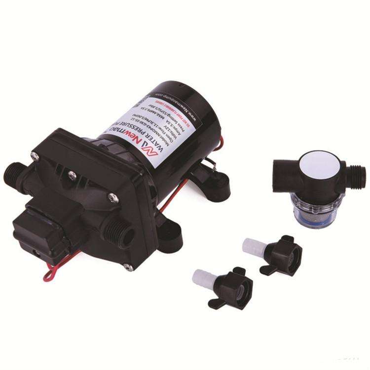 Newmao Reciprocating Diaphragm Pump DC Small Water Pump, EU Plug(DC 12V)
