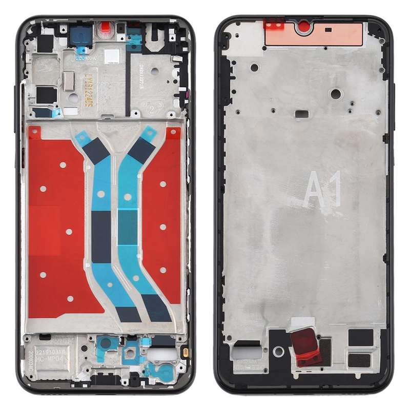 Original Middle Frame Bezel Plate for Huawei Y8p / P Smart S(Black)